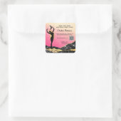 Sticker Carré *~* Ombre Peach Pink Goddess Intention Spell AP24 (Sac)