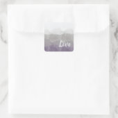 Sticker Carré Ombre Purple et Grey Love Graceful Gradient (Sac)