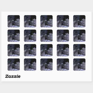 Sticker Carré Ombres de la lune -