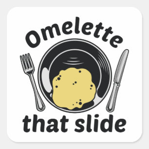 Sticker Carré Omelette cette diapositive