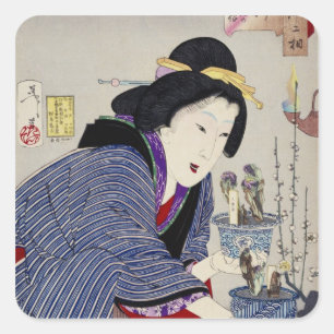 Sticker Carré On dirait qu'elle veut changer : l'apparence