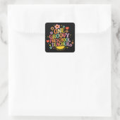 Sticker Carré One groovy preschool teacher (Sac)