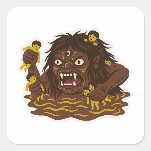 Sticker Carré Onggo-inggi (Devant)