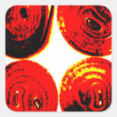 Sticker Carré Onion slices (Devant)