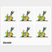 Sticker Carré Onion with Thumbs (Feuille)