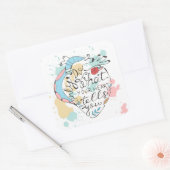 Sticker Carré Only do what your heart tells you (Enveloppe)