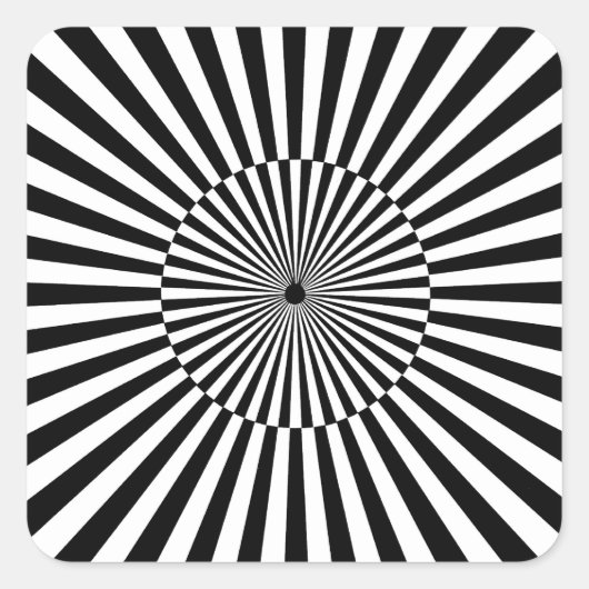 Sticker Carré OP -Art #3 à Emporio Moffa (Devant)