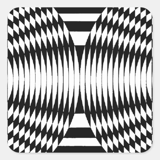 Sticker Carré OP -Art #5 à Emporio Moffa (Devant)