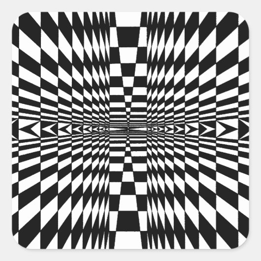 Sticker Carré OP -Art #7 à Emporio Moffa (Devant)