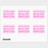 Sticker Carré Opération Hôtes sains (Feuille)
