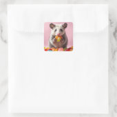 Sticker Carré Opossum Manger Gummy Sweeties (Sac)