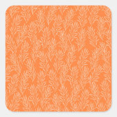 Sticker Carré Orange Cuttings Nature (Devant)