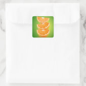 Sticker Carré Orange en vert (Sac)