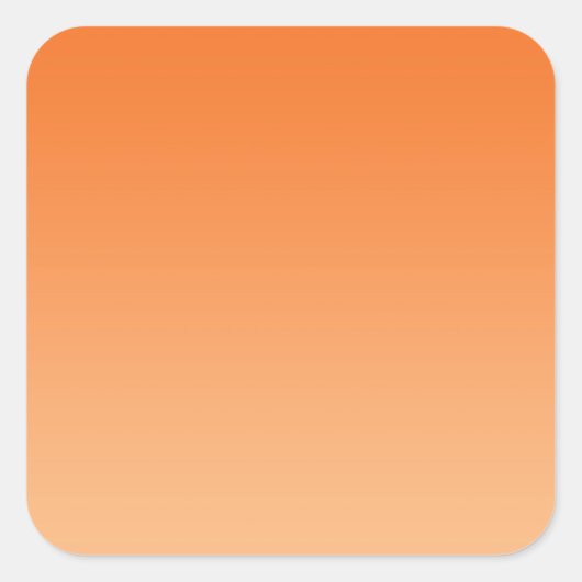 Sticker Carré Orange Ombre (Devant)