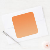 Sticker Carré Orange Ombre (Enveloppe)