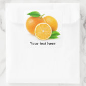 Sticker Carré Oranges fraîches (Sac)