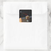 Sticker Carré Orbiter de télécommunications Mars (Sac)