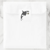 Sticker Carré Orca Handball player Handball (Sac)