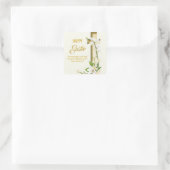 Sticker Carré Orchidée Lily Printemps Pâques (Sac)