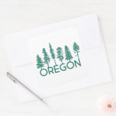 Sticker Carré Oregon Trees (Enveloppe)