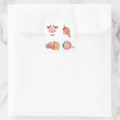 Sticker Carré Organes humains internes (Sac)