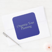 Sticker Carré Organiser votre planification (Enveloppe)