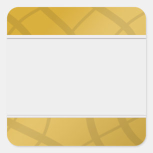 Sticker Carré Organisez d'or décoratif d'étiquettes propres