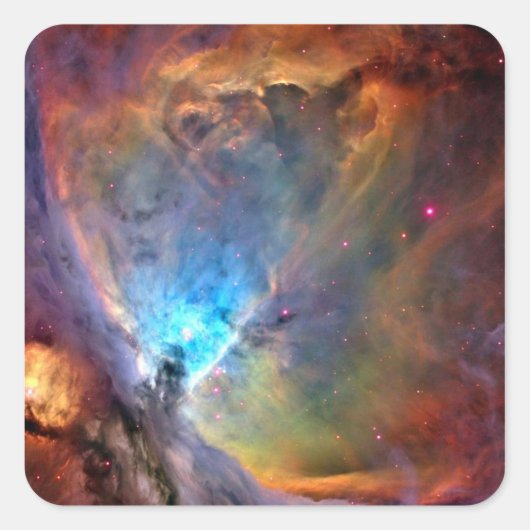 Sticker Carré Orion Nebula Space Galaxy faible contraste (Devant)