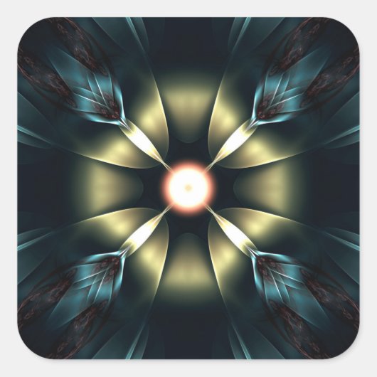 Sticker Carré Ornement brillant (Devant)