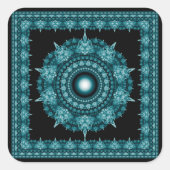 Sticker Carré Ornement étoilé brillant (Devant)