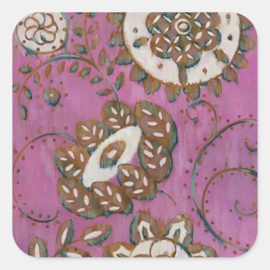 Sticker Carré Ornement radiant II (Devant)