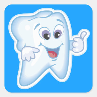 Sticker Carré Orthodontie orthodontique Orthodontie