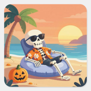 Sticker Carré Os Bones de Beach Bum
