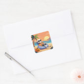 Sticker Carré Os Bones de Beach Bum (Enveloppe)
