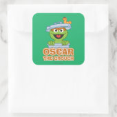 Sticker Carré Oscar the Grouch Classic Style (Sac)