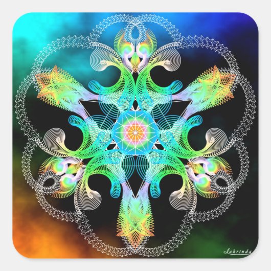 Sticker Carré Oser rêver (Devant)