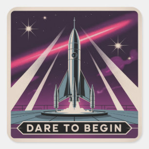 Sticker Carré Osez Commencer
