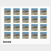 Sticker Carré Osiride figures Ramesses II flanquant les murs (Feuille)