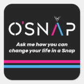 Sticker Carré O'Snap Me Demander (Devant)