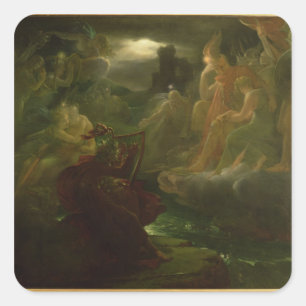 Sticker Carré Ossian créant les spiritueux de la rivière