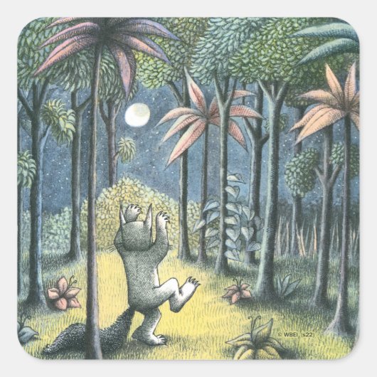 Sticker Carré Où Sont Les Choses Sauvages | Scène 6 (Devant)