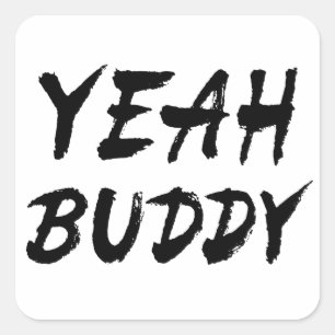 Sticker Carré Ouais Buddy