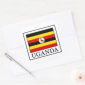 Sticker Carré Ouganda (Enveloppe)