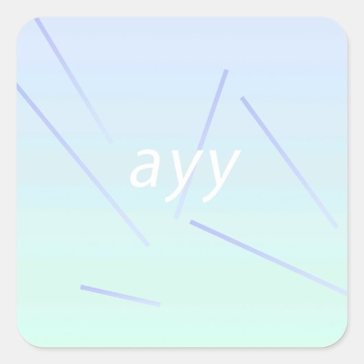 STICKER CARRÉ OUI (Devant)