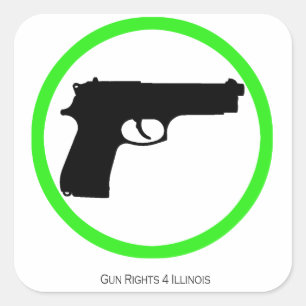 Sticker Carré Oui armes à feu ! 3" des armes à feu font bon