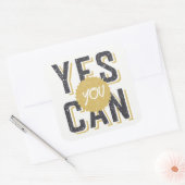 Sticker Carré Oui, vous pouvez 3 (Enveloppe)