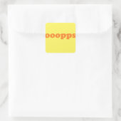 Sticker Carré oups (Sac)