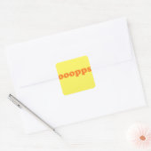 Sticker Carré oups (Enveloppe)