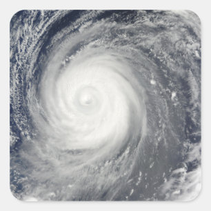 Sticker Carré Ouragan Choi-WAN au sud du Japon, l'océan