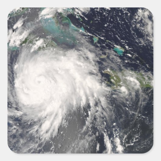 Sticker Carré Ouragan Gustav sur Jamaïque 2 (Devant)